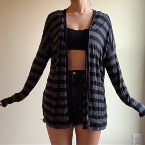 Forever 21 Oversized Striped Cardigan